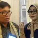 Dewan Penasehat Masyarakat Transportasi Indonesia Prof Lambang Basri dan Dr Qadriathi Dg Bau, pengamat transportasi dari Universitas Negeri Makassar. Foto dok